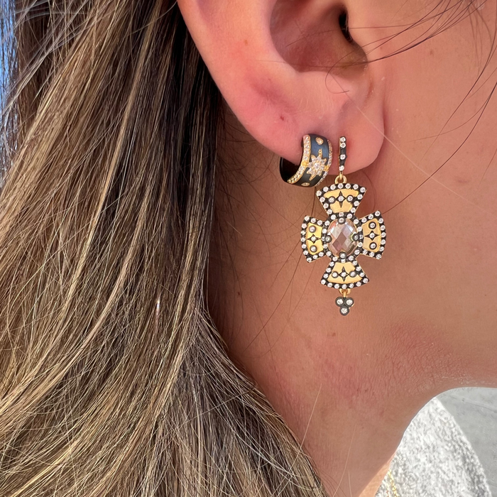 Celestial Huggy Hoop Earrings