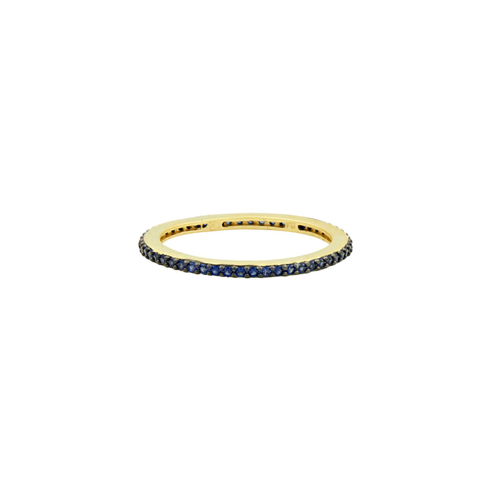 Gold & Black - Blue Cubic Zirconia / 2