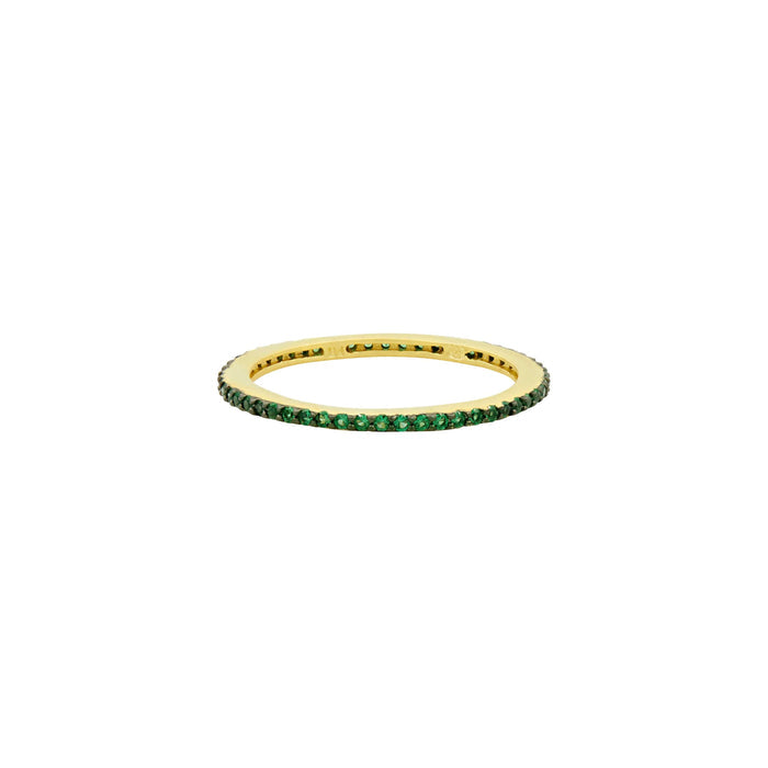 Gold & Black - Dark Green Zirconia / 5