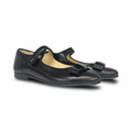 Andanines Black Bow Pointed Mary Jane