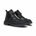 Andanines Black Quilt Zipper Bootie