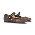 Andanines Brown Floral Mary Jane
