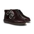 Andanines Brown Velcro Monk Bootie