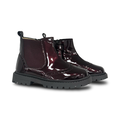 Andanines Burgundy Patent Wingtip Bootie