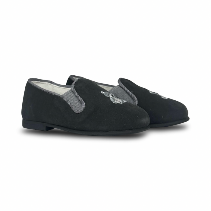 Andanines Gray Suede Bear Smoking Shoe