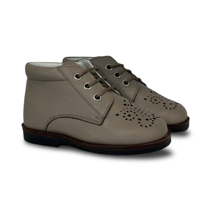 Andanines Taupe Perforated Bootie