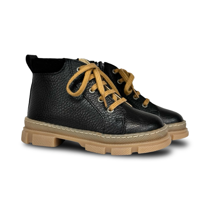 Angulus Black Mid Bootie
