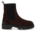 Angulus Brown Suede Chelsea Elastic Bootie