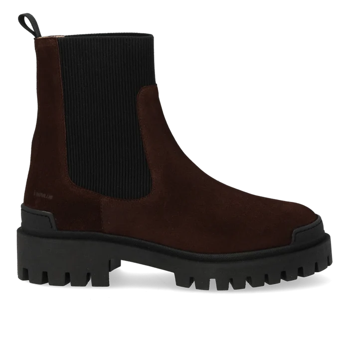 Angulus Brown Suede Chelsea Elastic Bootie