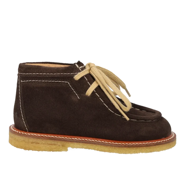 Angulus Dark Brown Suede Bootie