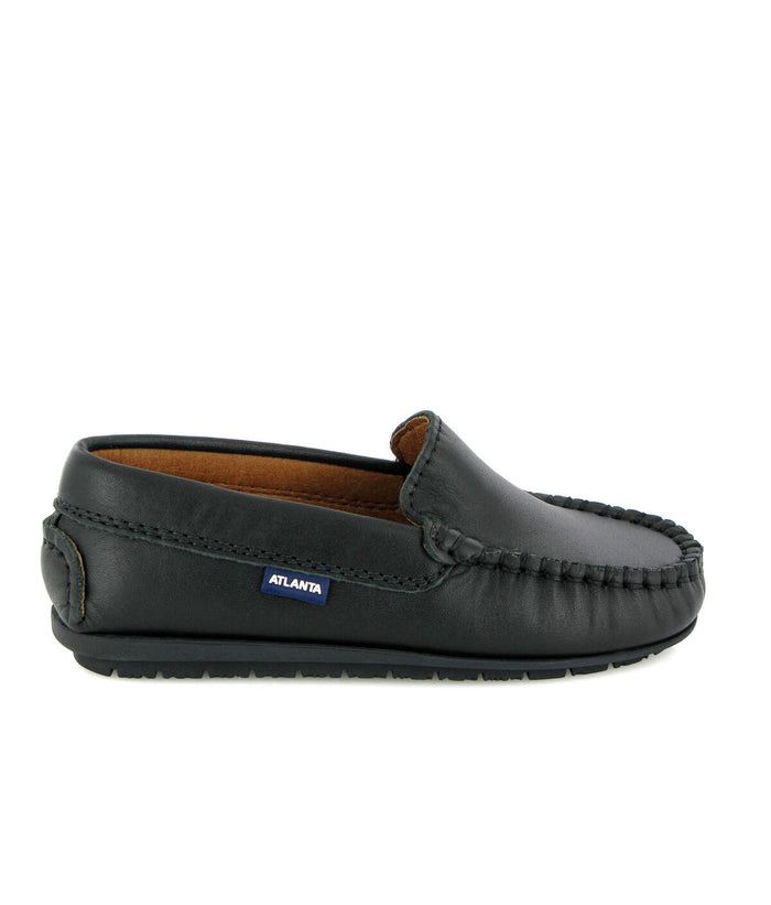 Atlanta Black Plain Vamp Loafer