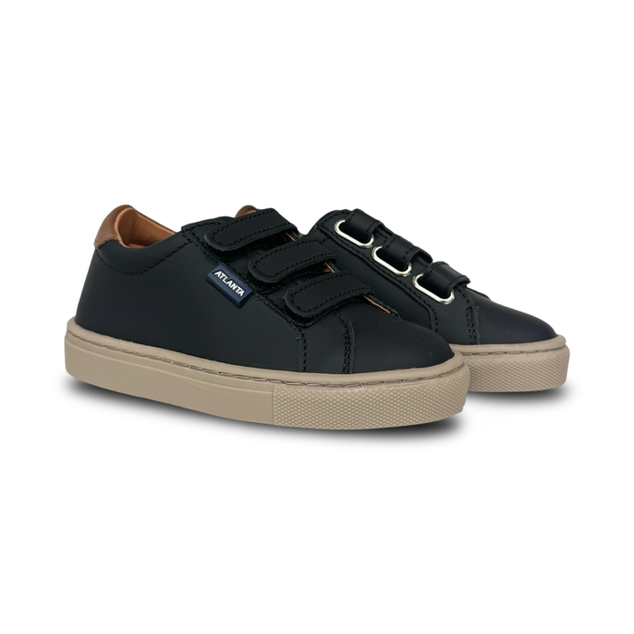 Atlanta Black Three Velcro Sneaker