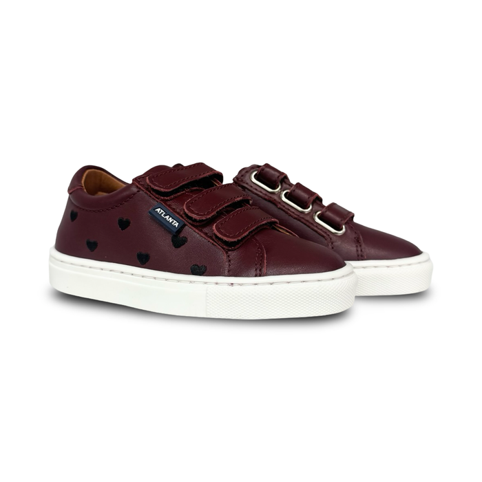 Atlanta Burgundy Black Heart Sneaker