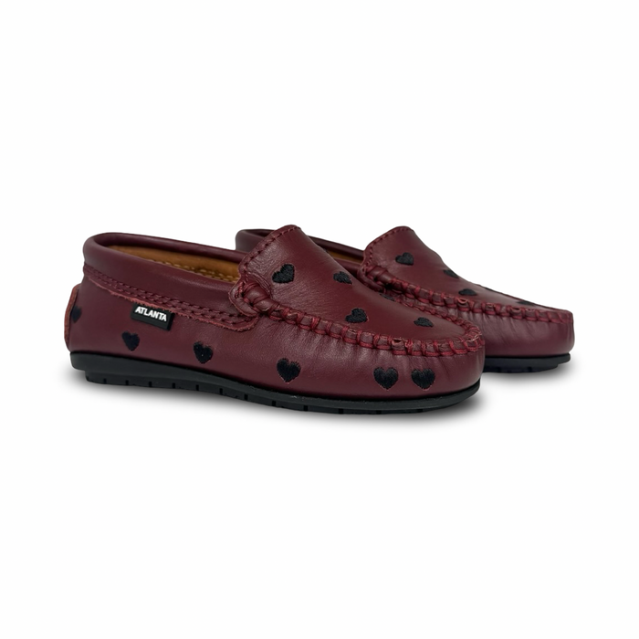 Atlanta Burgundy Heart Loafer