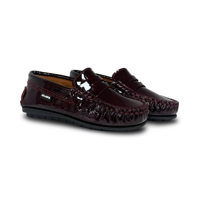 Atlanta Burgundy Patent Penny Loafer