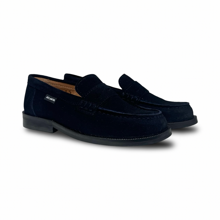 Atlanta Navy Suede College loafer