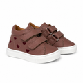 Atlanta Rose Burgundy Heart Baby Sneaker