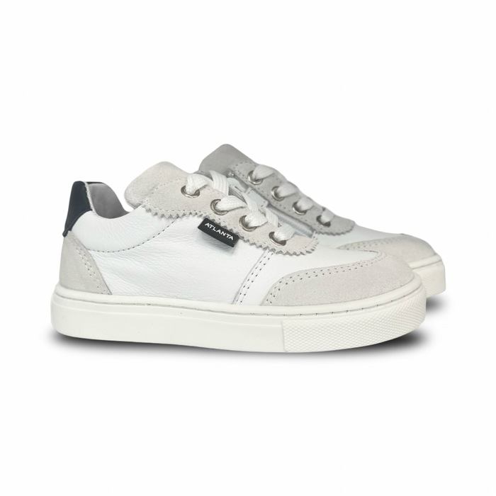 Atlanta White Side Zipper Sneaker