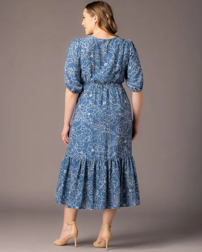 Bailey Floral Square Neck Midaxi Dress