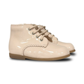 Beberlis Baby Pink Patent Scalloped Bootie