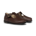 Beberlis Brown Leather Baby T-Strap