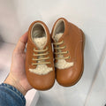 Beberlis Brown Sherpa Baby Bootie