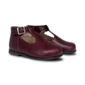 Beberlis Burgundy Alexis Baby T-Strap
