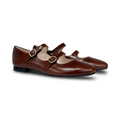 Beberlis Camel Double Buckle Mary Jane