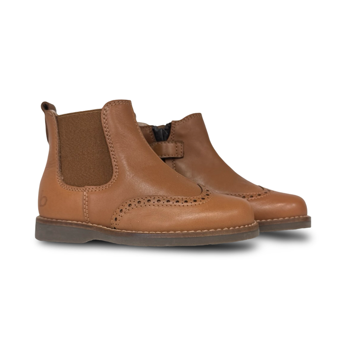 Beberlis Camel Wingtip Bootie