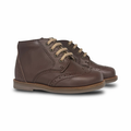 Beberlis Dark Brown Lace-up Wingtip Baby Bootie