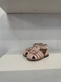 Beberlis Pink Pearlescent Glitter Baby Closed ToeSandal