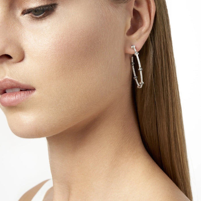 Best Selling Pavé Arrow Hoop Earrings FR Signature Reimagined EARRING