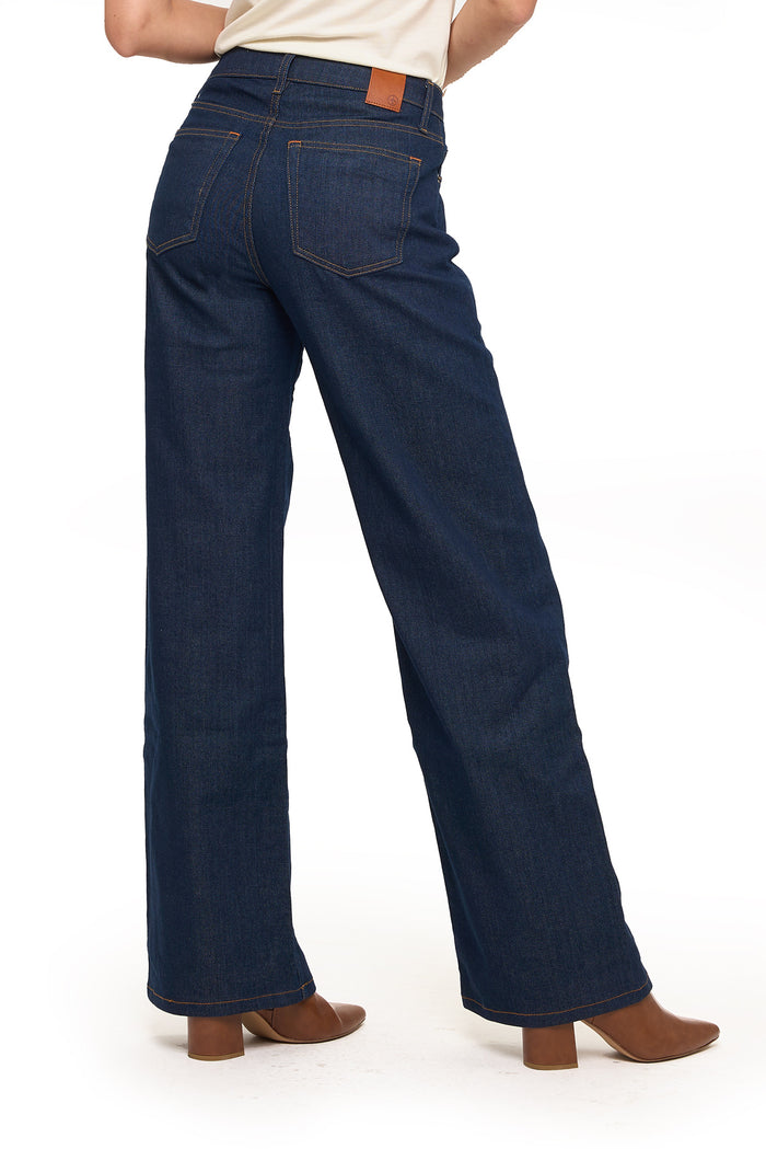 Best Travel Jeans | Wide Leg | Dark Indigo
