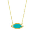 Fleur Bloom EMPIRE Turquoise Pendant Necklace - FREIDA ROTHMAN