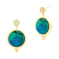 14KGoldonSterlingSilver Harmony Stone Drop Earring Harmony EARRING