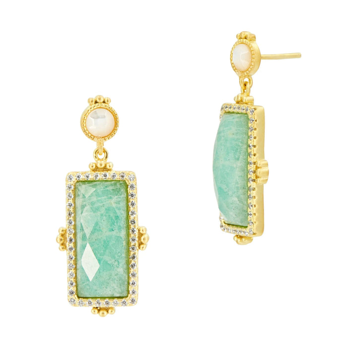 Brooklyn Coast Multi Stone Drop Earrings