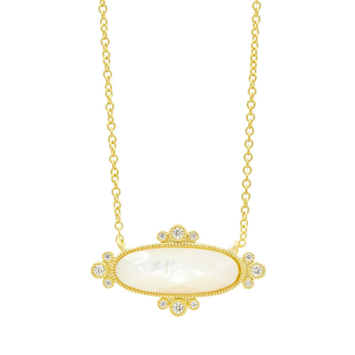 Amazonian Allure Mother of Pearl Pendant Necklace - FREIDA ROTHMAN