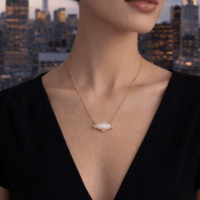 Amazonian Allure Mother of Pearl Pendant Necklace - FREIDA ROTHMAN