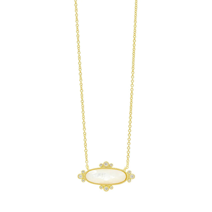 Amazonian Allure Mother of Pearl Pendant Necklace - FREIDA ROTHMAN