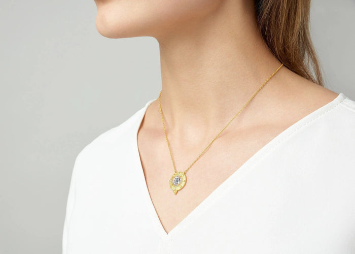 Amazonian Allure Single Stone Pendant Necklace - FREIDA ROTHMAN