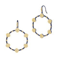 Brooklyn in Bloom Station Open Hoop Earrings - FREIDA ROTHMAN