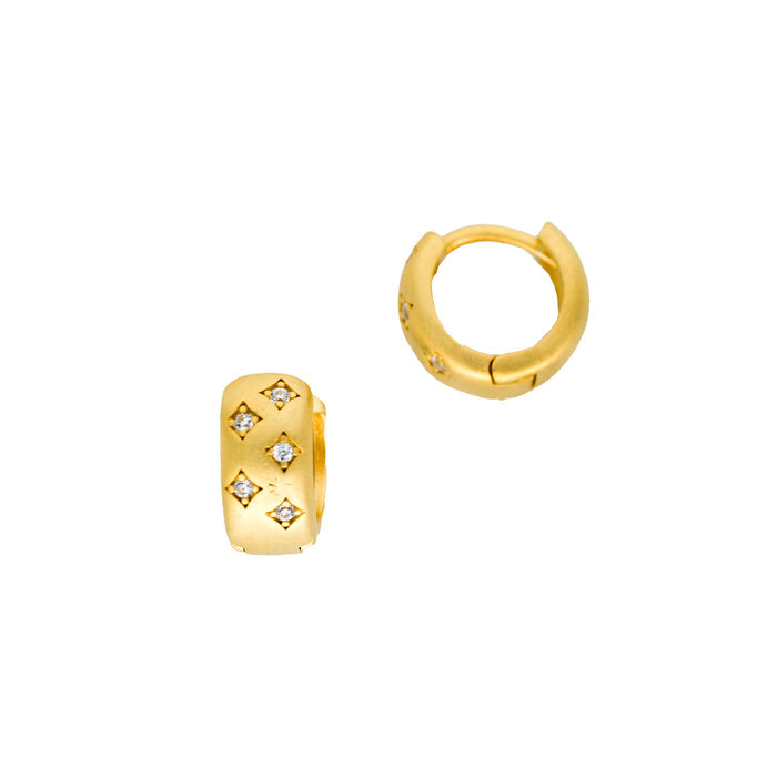 Celestial Pavé Huggie Hoop