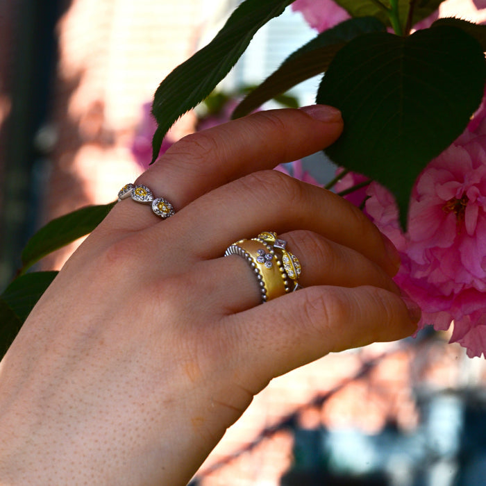Clover Beaded Ring