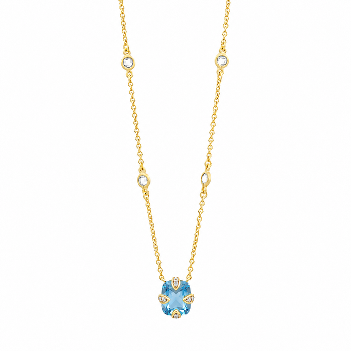 Coastal Hues Short Pendant Necklace