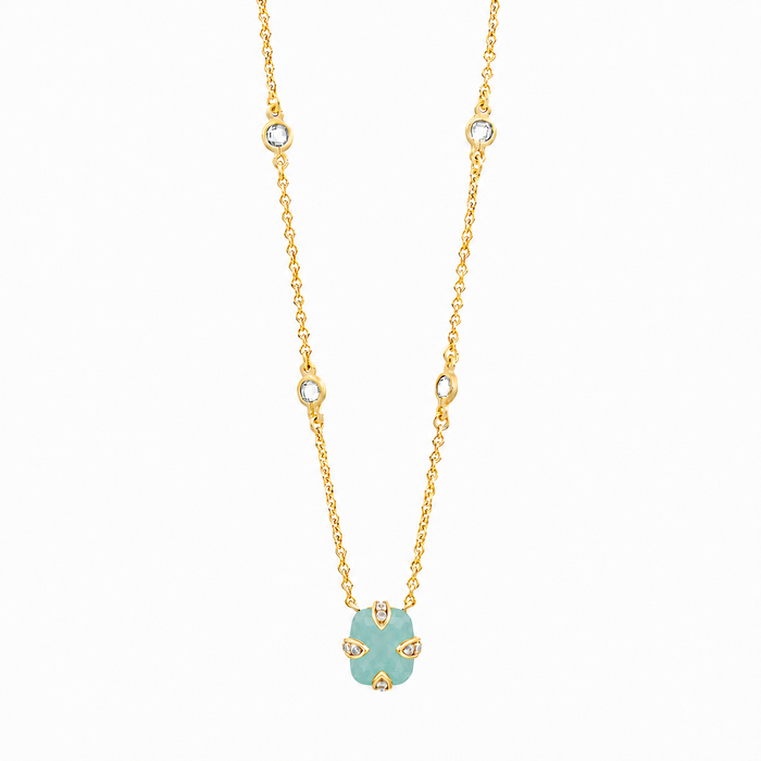 Coastal Hues Short Pendant Necklace