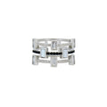 9 Cobblestone 3-Stack Ring Industrial Finish RING