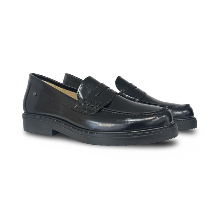 Confetti Black Classic Penny Loafer