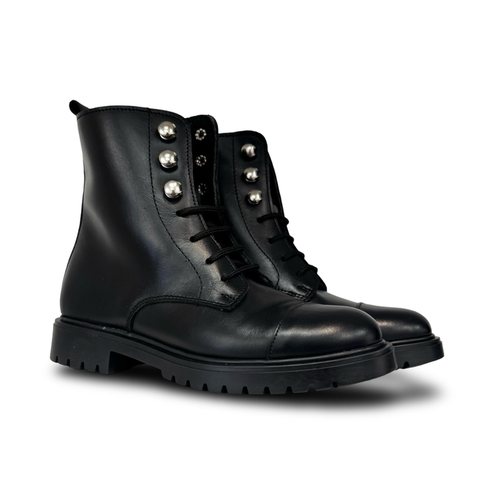 Confetti Black Lace Boot
