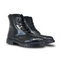 Confetti Black Wingtip Lace Boot
