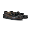 Confetti Brown Brushed Tassel Loafer
